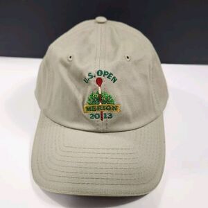 US Open 2013 Merion Golf Hat USGA Golfing Beige Adjustable NWOT